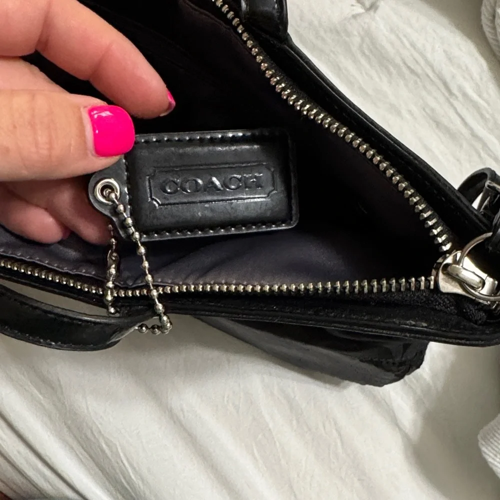 Coach Black Signature Tote Bag